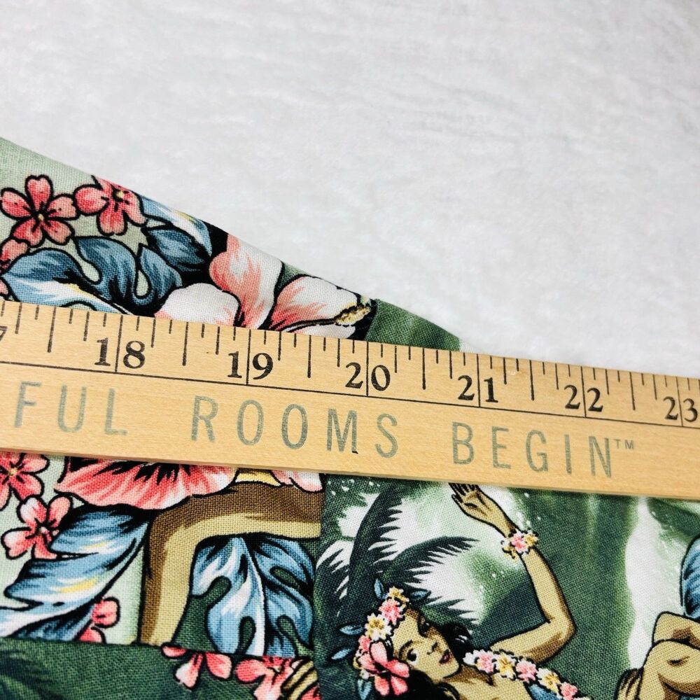 Vintage Aloha Republic Hula Girls Hawaiian Shirt Size Large Made In Hawaii USA - Picture 13 of 14